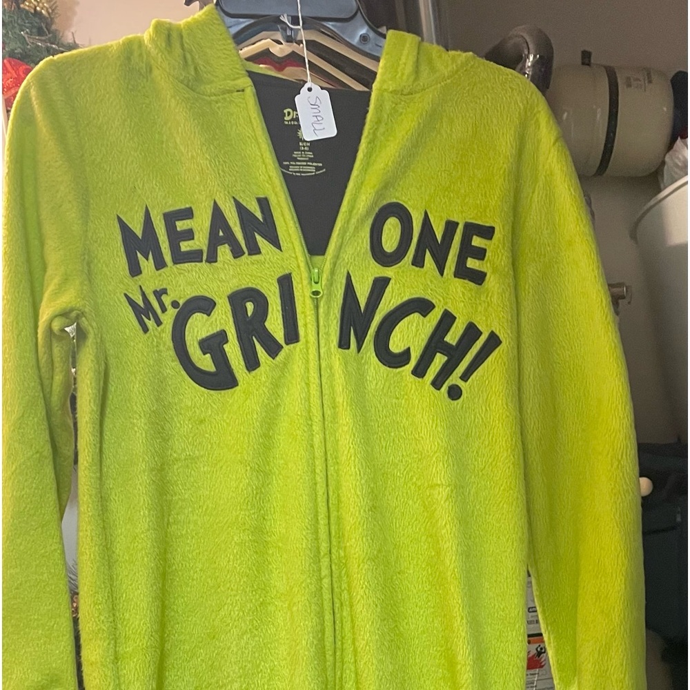 Adult Small Full Length Mr. Grinch Costume or PJs